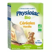 Physiolac Céréales Vanille Bio B/200g à Fargues-  Saint Hilaire