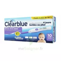 Clearblue Test D'ovulation 2 Hormones B/10 à Fargues-  Saint Hilaire